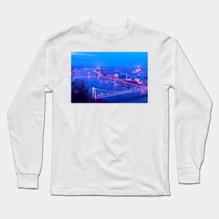 Blue Hour In Budapest Long Sleeve T-Shirt